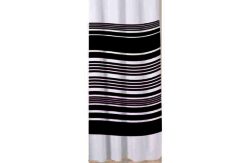 Sabichi Stripe Shower Curtain - Noir